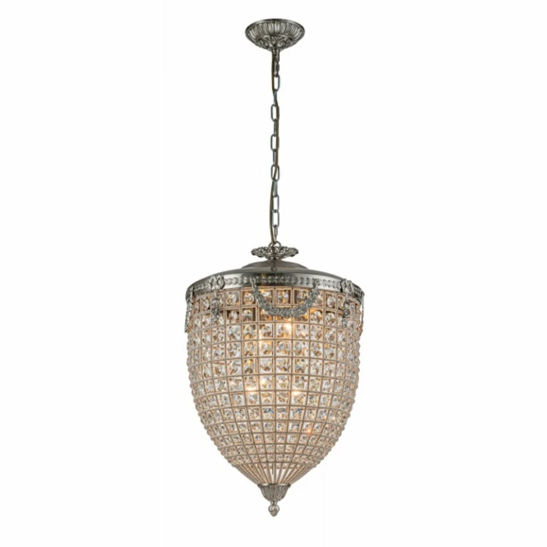Dutch Style Lysekrone Empire - 65 cm - Sølv - Jern & Glas