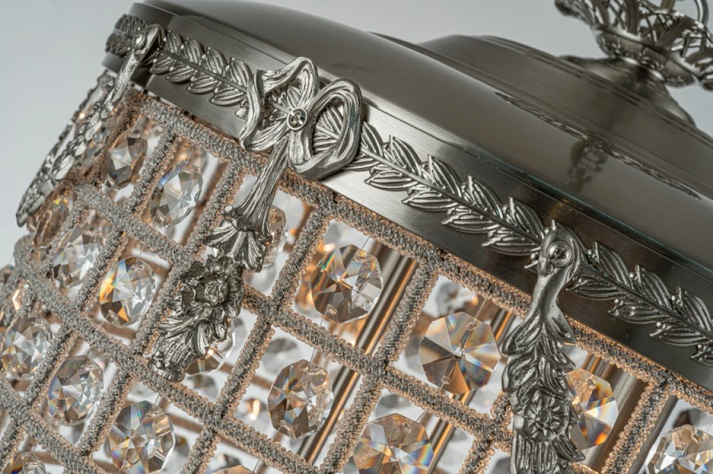 Dutch Style Lysekrone Empire - 65 cm - Sølv - Jern & Glas