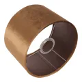 Lampenkap Cilinder - 20 cm - Goud - Stof