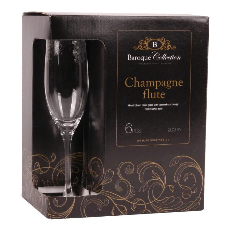 Champagneglas transparent - 180 ml - 1 stk